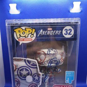 Marvel Avengers Captain America Art Series Target Exclusive Funko Pop